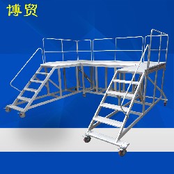 欧标-铝合金定造平台梯D27